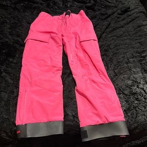 Prada neon pink snow board pants